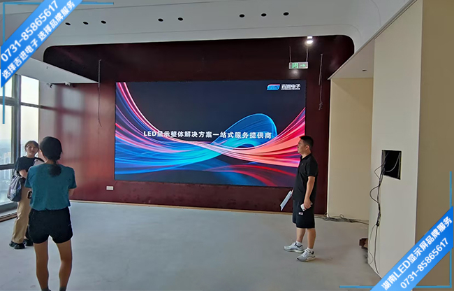 長沙岳麓區某公館智能會議室LED顯示屏